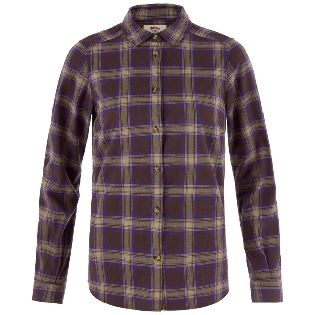 Övik Classic Flannel Shirt W Mais Yellow-Fossil XXS Secondary image
