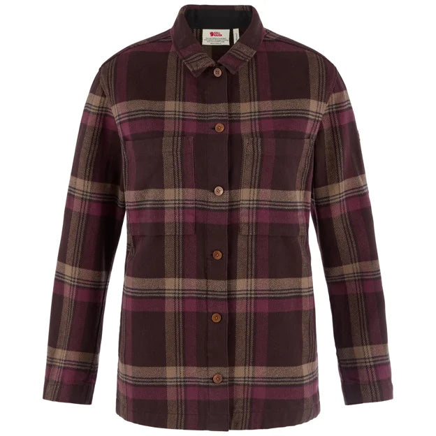 Singi Flannel Overshirt W Chalk White-Dune Beige XXS Main image