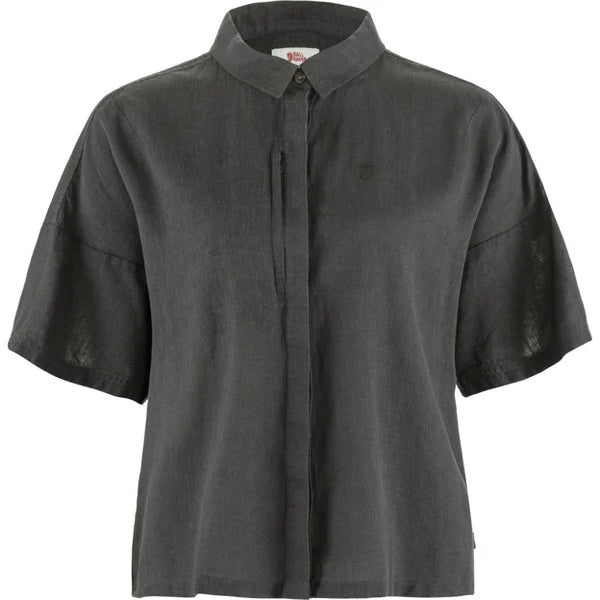 Övik Hemp Camp Shirt SS W Dark Grey XXS